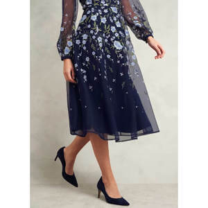 Hobbs Lois Embroidered Dress